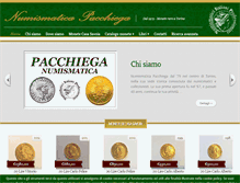 Tablet Screenshot of numismaticapacchiega.it